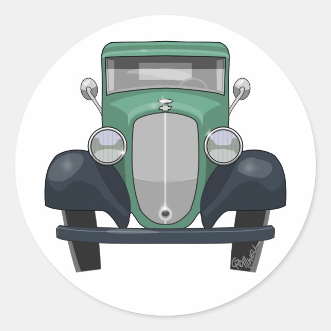 Adesivo Redondo Coleta Chevy 1935 (Frente)