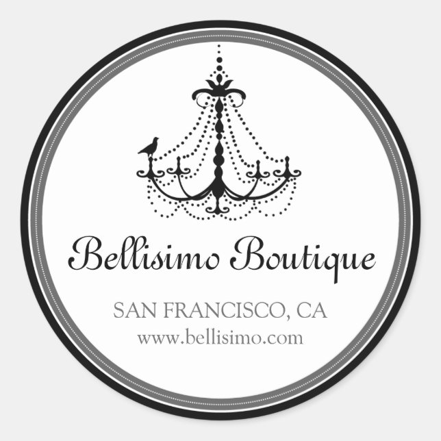 Adesivo Redondo Coletor Clássico Preto/Cinza (Frente)