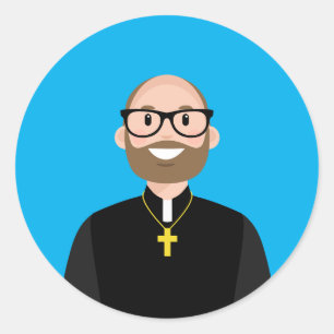 Adesivo Redondo Coletor clássico redondo Priest