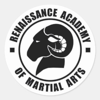 Adesivo Redondo Coletor de 3", Conjunto de seis, branco sobre logo