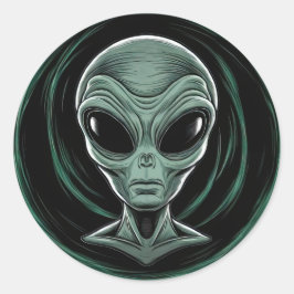 Adesivo Redondo Coletor de Alienígena da cinza