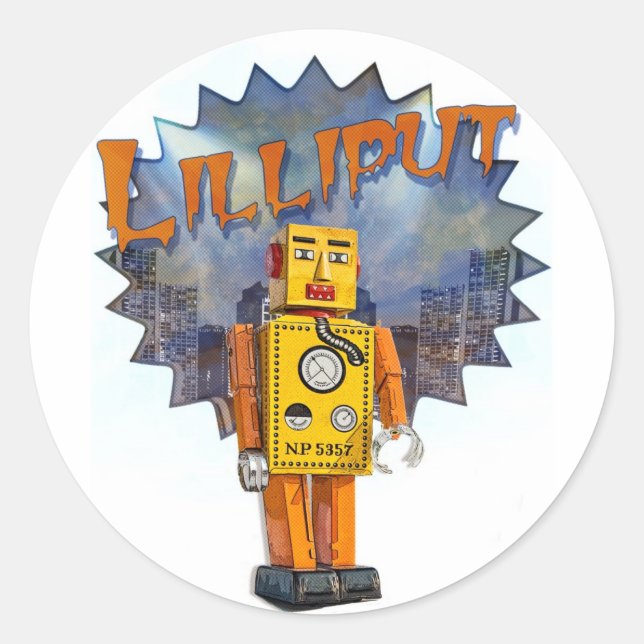 Adesivo Redondo Coletor de Lilliput (Frente)