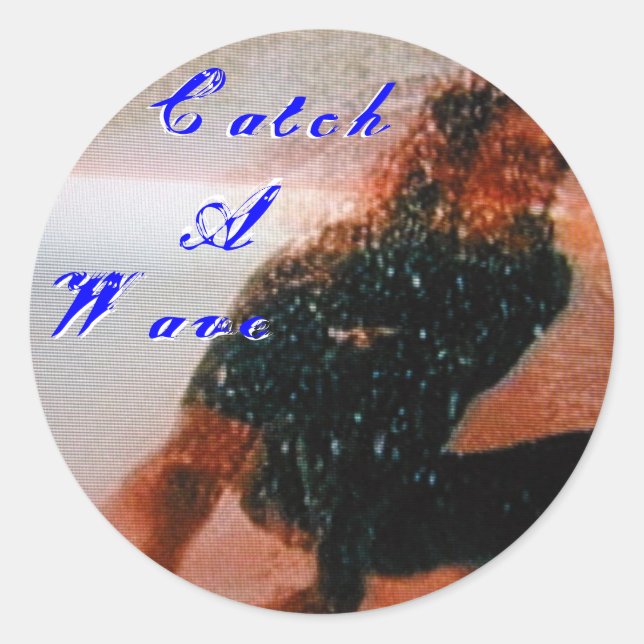 Adesivo Redondo Coletor de Ondas - Personalizado (Frente)