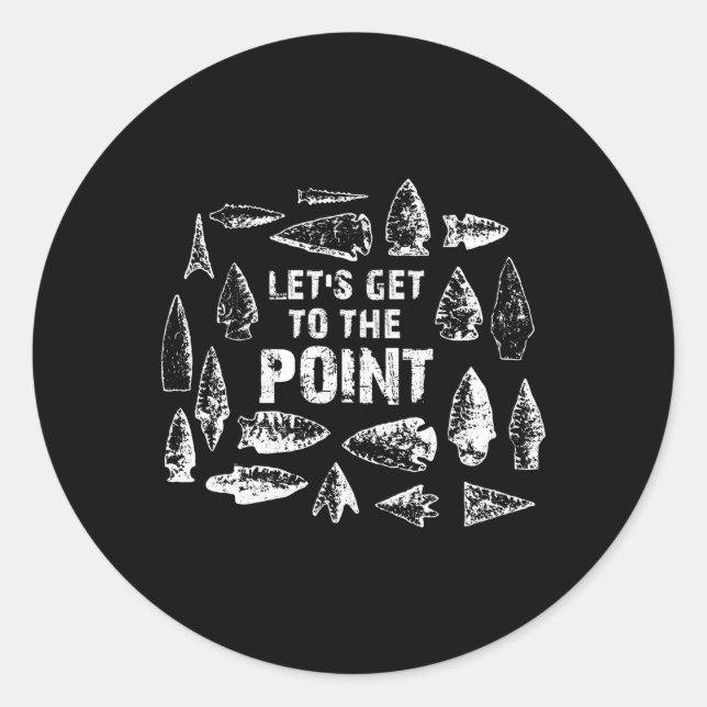 Adesivo Redondo Coletor de Ponta de Seta (Frente)