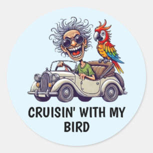 Adesivo Redondo Coletor de Vinheta para Condução de Homem