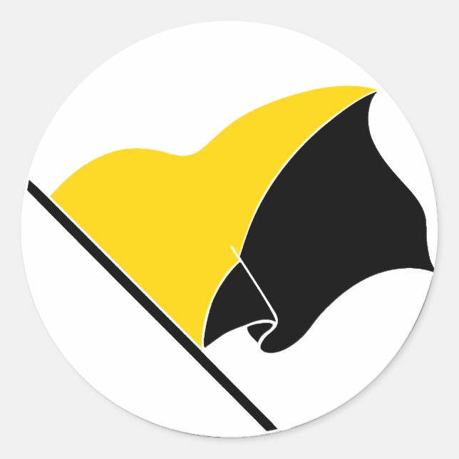 Adesivo Redondo Coletor do Capitalismo Anarcho (Frente)