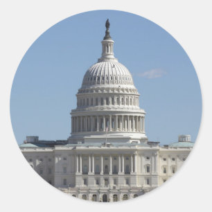 Adesivo Redondo Coletor do Capitólio dos EUA