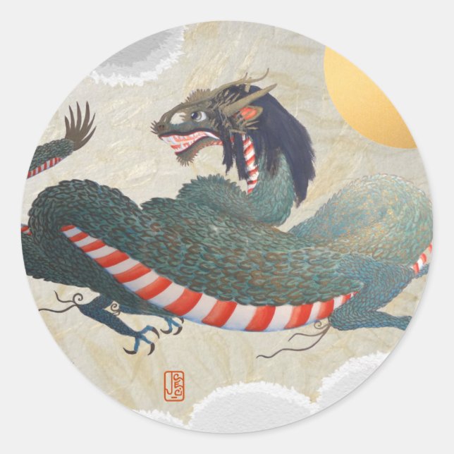 Adesivo Redondo Coletor DRAGON Classic Round 1/2" (Frente)