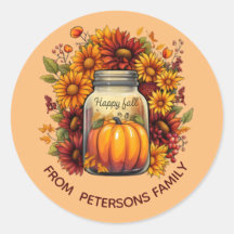 COLHEITA BOMBEIRA JAR AUTUMN STICKERS