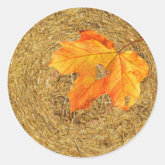 Adesivo Redondo Colheita de Pau-redondo Clássico do Amor (Frente)