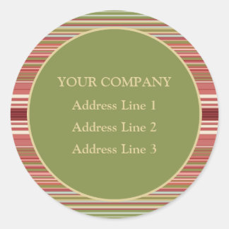 Adesivo Redondo Colheita Lua Verde Selo de Envelope H