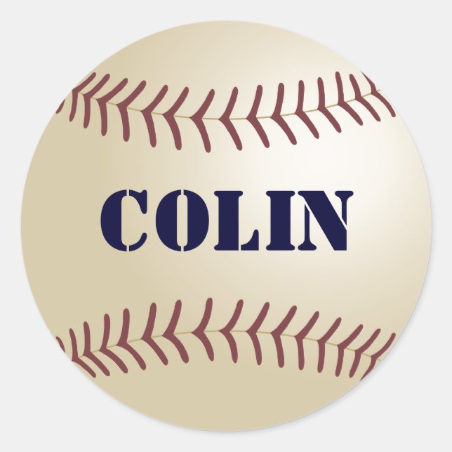 Adesivo Redondo Colin Baseball Stickers (Frente)
