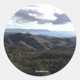 Adesivo Redondo Colinas de Cambria