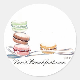 Adesivo Redondo Colírio de Macarons