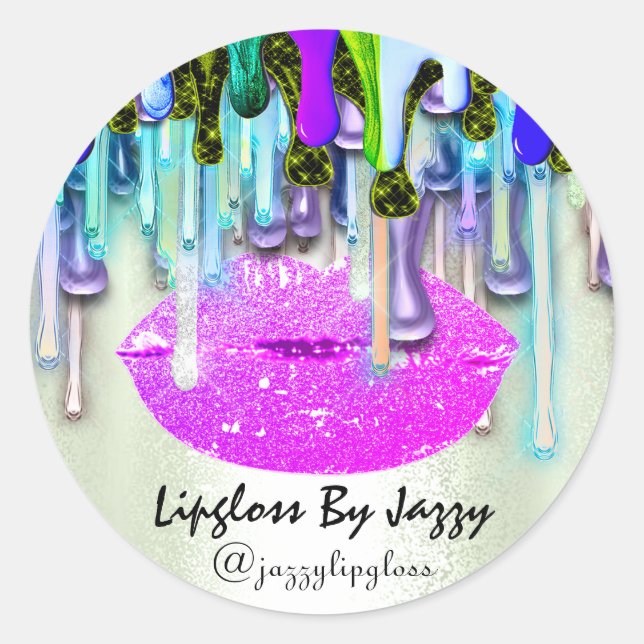 Adesivo Redondo Colírio de perda de lípidos Colírio de empacotamen (Frente)