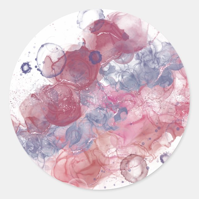 Adesivo Redondo Colírio Rosa (Frente)