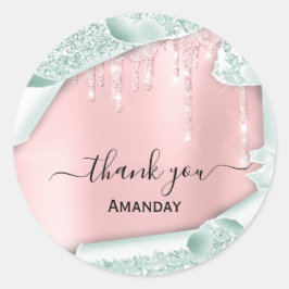 Adesivo Redondo Colírio Rosa Briet Doce Noite do Obrigado 16º