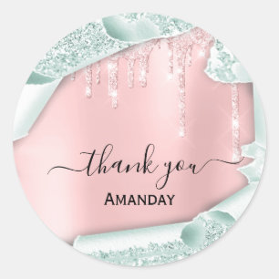 Adesivo Redondo Colírio Rosa Briet Doce Noite do Obrigado 16º