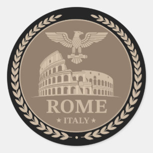 Adesivo Redondo Coliseu de Roma Itália Europa