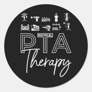 Adesivo Redondo Collegiado Assistente Terapêutico Físico