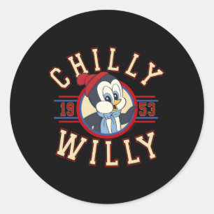 Adesivo Redondo Collegiato de retrocesso Chilly Willy 1953