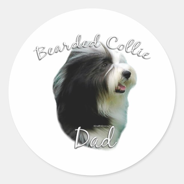 Adesivo Redondo Collie Pai 2 (Frente)