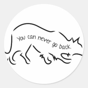 Adesivo Redondo Collies de Borda - Você Nunca Pode Voltar