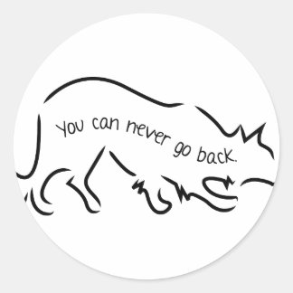 Adesivo Redondo Collies de Borda - Você Nunca Pode Voltar