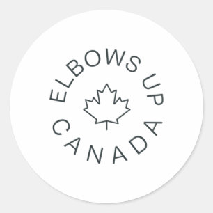Adesivo Redondo Coloca-se no Canadá Sticker6