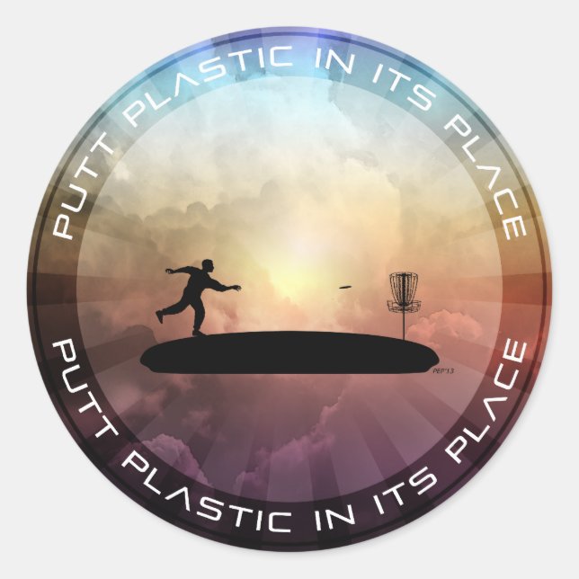 Adesivo Redondo Colocar Plástico No Seu Lugar (Frente)