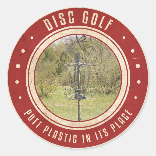 Adesivo Redondo Colocar Plástico No Seu Lugar (Frente)