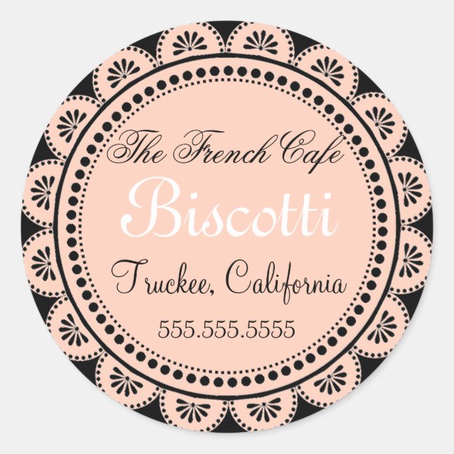 Adesivo Redondo Colokies Rosa Caseiros (Frente)