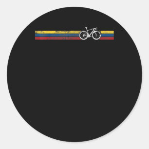 Adesivo Redondo Colombia Ciclista me dá Presentes de Bandeira