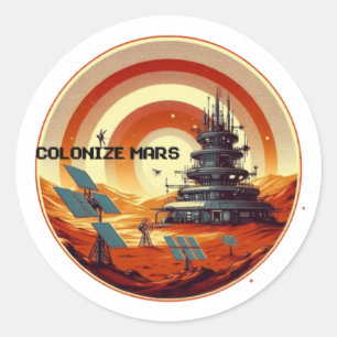 ADESIVO REDONDO COLONIZE MARS