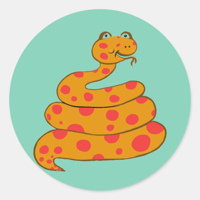 Adesivo Redondo Coloque o Cobra (Frente)