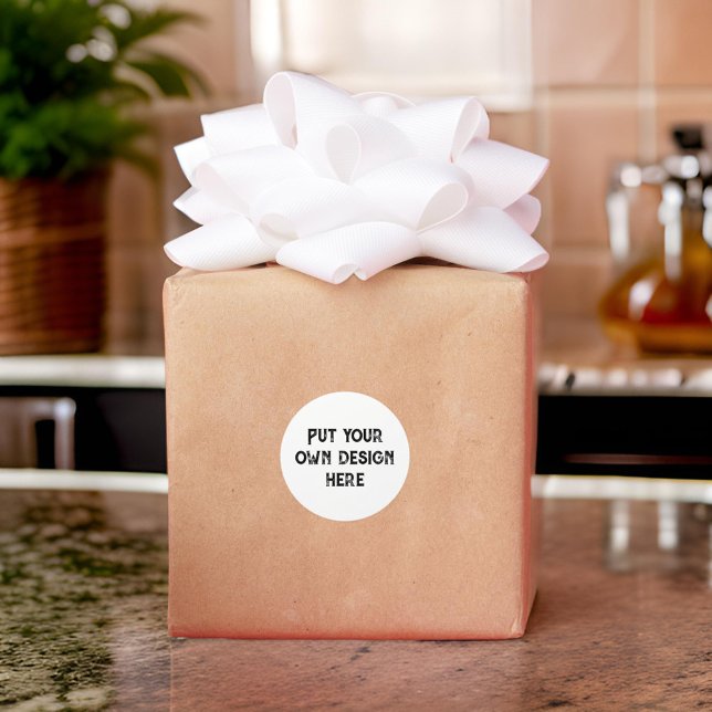 Adesivo Redondo Coloque seu próprio design (Criador carregado)