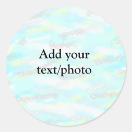 Adesivo Redondo Coloração colorido simples adicione sua foto de te