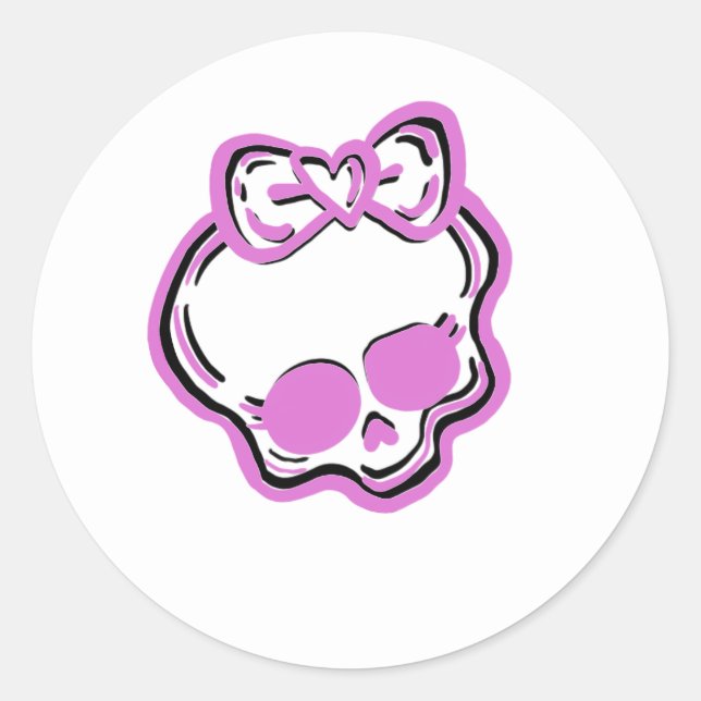Adesivo Redondo Colores Monster High Sticker 2 (Frente)