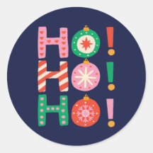 Colorida e divertida HO HO HO Marinho Natal Azul