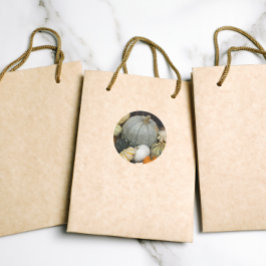 Adesivo Redondo Colorida Harvest Pumpkins