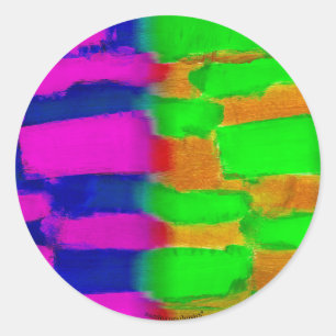 Adesivo Redondo Colorido
