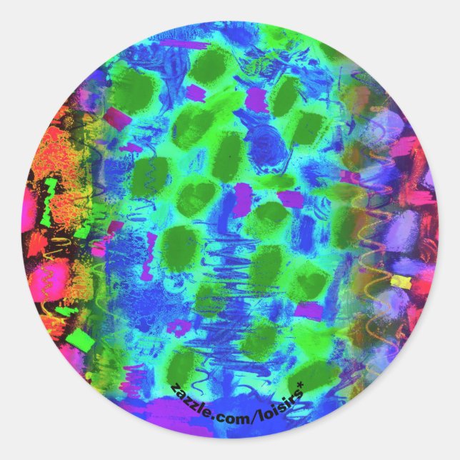 Adesivo Redondo Colorido (Frente)