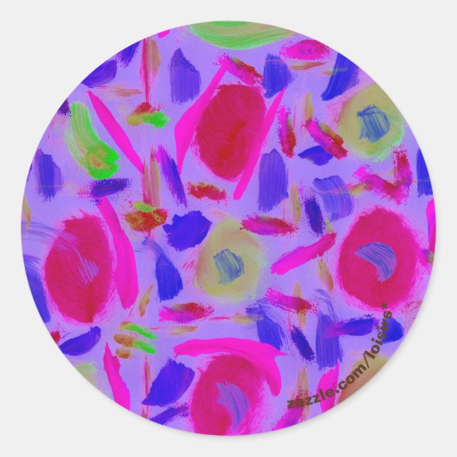 Adesivo Redondo Colorido (Frente)