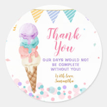 Colorido Gritamos Todos Por Sorvete Aniversário De