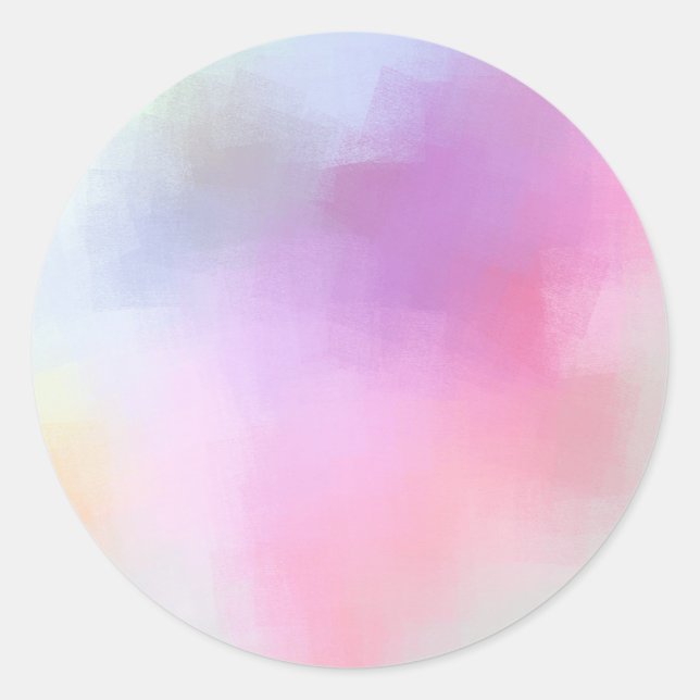 Adesivo Redondo Colorido Modelo em Branco Moderno Abstrato Elegant (Frente)