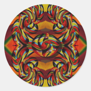 Adesivo Redondo Colorido Tones da Terra