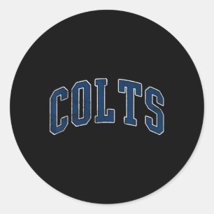 Adesivo Redondo Colts Name Vintage Retro Gift Men Boy Girl