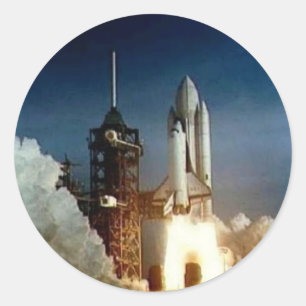 Adesivo Redondo Columbia Shuttle Start