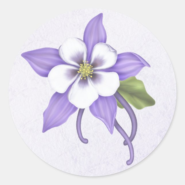 Adesivo Redondo Columbine Sticker (Frente)