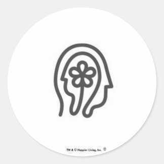 Adesivo Redondo Coluna de Vestidos de Vestido Mais Feliz